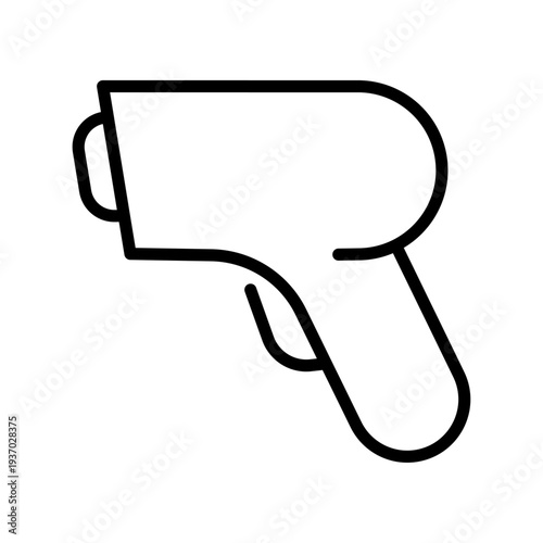 Barcode reader black linear icon. Scanning, scanner sign. Scan vector symbol. For apps, website, business, ui, ux design, infographic, etc. Isolated on a white background.