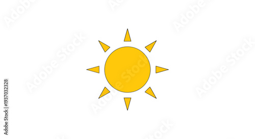 Vector sun icon