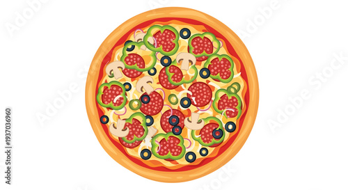 Vector pizza icon