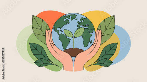 Hands Holding the Earth