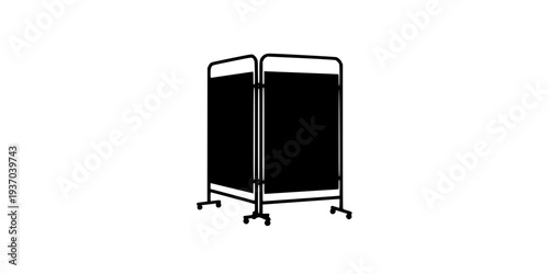 Medical Privacy Screen Hospital Partition Icon