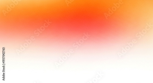 Vibrant Orange and Red Gradient with Soft Edges and Fine Grain Texture Keywords: abstract, background, gradient, vibrant, orange, red, white, soft, smooth, blurred, texture, grain, noise
