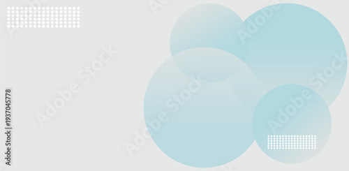 Blue Minimal Abstract Background With Soft Geometric Circles