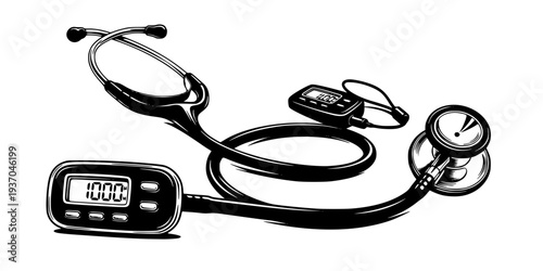 Digital Stethoscope ICU Cardiology Icon