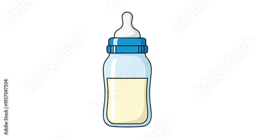 Baby Bottle Filled With Milk