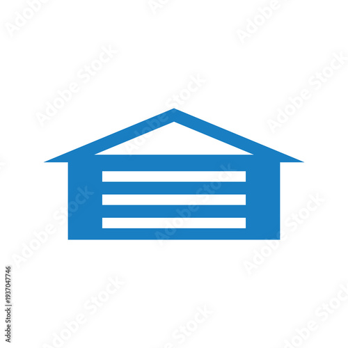 Warehouse Icon, Storage, Logistics, Distribution, Shipping and Inventory Vector Symbol