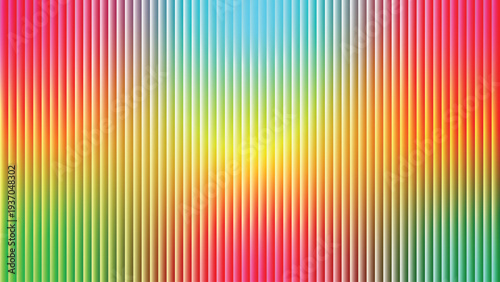 Colorful vertical stripes rainbow gradient tech background with smooth rainbow blend