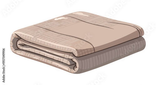 Cozy Folded Blanket with Plaid Pattern, Soft Texture, Warmth and Comfort