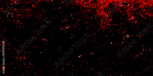 Red color paint cracks background, Weathered rustic surface, Dry leak paint backdrop. Abstract textured background with glowing white outlines and dark purple. Brown and dark gray rough grainy stone a