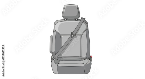 Car Seat with Seatbelt - Safety and Comfort in Vehicle Interior