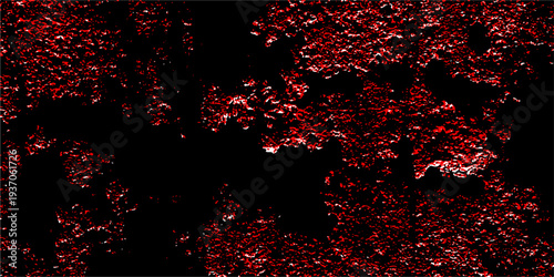 Red color paint cracks background, Weathered rustic surface, Dry leak paint backdrop. Abstract textured background with glowing white outlines and dark purple. Brown and dark gray rough grainy stone a