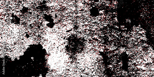 Red color paint cracks background, Weathered rustic surface, Dry leak paint backdrop. Abstract textured background with glowing white outlines and dark purple. Brown and dark gray rough grainy stone a