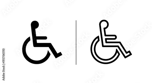 Wheelchair Disability Access Icon for Accessible Public Spaces