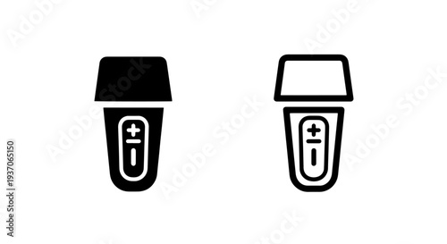 Medical Specimen Sample Container Icon for Laboratory Analysis