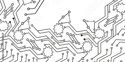 electronic black circuit board
