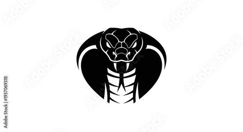 Black cobra snake silhouette
