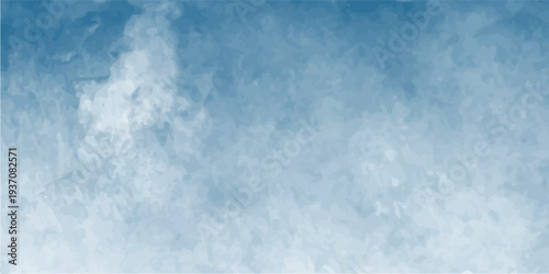 Blue sky background featuring soft white clouds scattered throughout the clear atmosphere