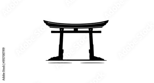 torii, gate, silhouette, japan, shrine, shinto, temple, entrance, sacred, symbol, asian, culture, tradition, religion, spiritual, monument, architecture, structure, landmark, heritage, historic, ancie