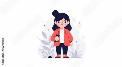 A stylized illustration of a person in a suit, holding a book