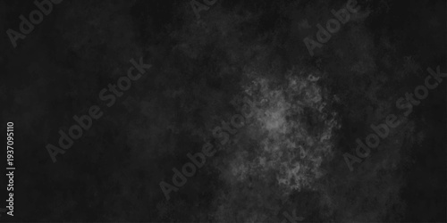 Abstract black gray wall textured background. Empty gray rusty stone or metal surface texture. Dark smoke texture. Black and white grunge wall. Light fog backgrounds. Cloud sky night. Slate surface.