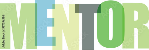 Mentor Text Word Letters white background