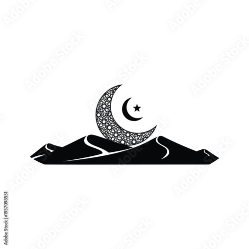 Crescent Moon Star Desert Symbol Commercial