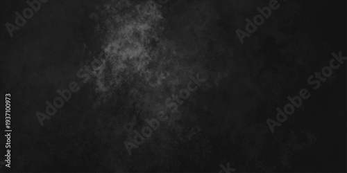 Abstract black gray wall textured background. Empty gray rusty stone or metal surface texture. Dark smoke texture. Black and white grunge wall. Light fog backgrounds. Cloud sky night. Slate surface.