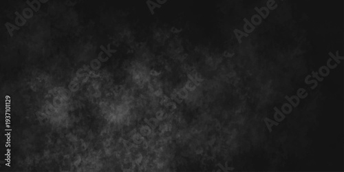 Abstract black gray wall textured background. Empty gray rusty stone or metal surface texture. Dark smoke texture. Black and white grunge wall. Light fog backgrounds. Cloud sky night. Slate surface.