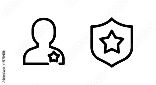 First-Time User and New User Badge Icons: Onboarding, Customer Loyalty, Membership Programs, and Gamification Design Elements.