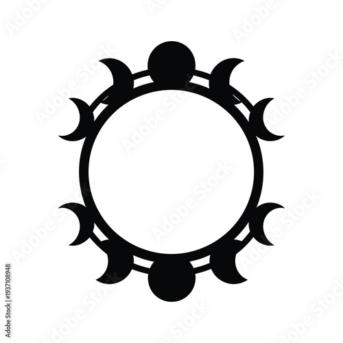 Celestial Cycle Emblem Cosmic Symbol Commercial