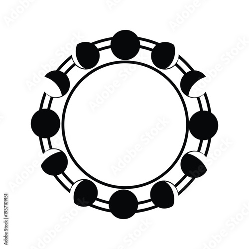 Moon Phases Cycle Calendar Commercial Design