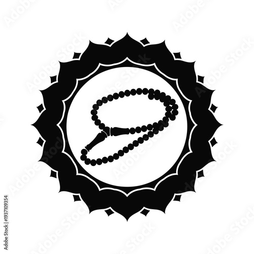 Prayer Beads Mandala Islamic Symbol Commercial Art
