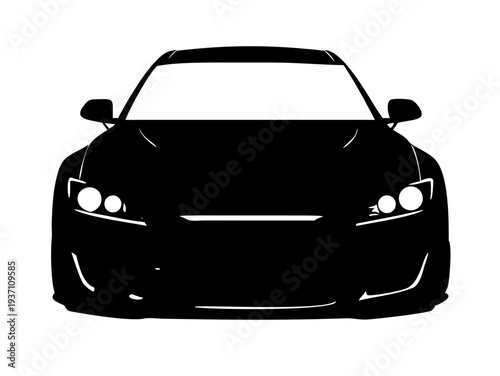 High-Performance Japanese Sport Coupe Vector Illustration JDM Style Street Racer