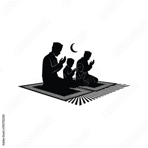 Muslim Family Prayer Sacred Tradition Commercial