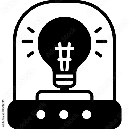 Incubator glyph icon