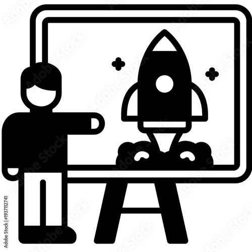 Presentation glyph icon