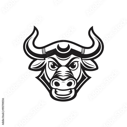 A muscular bull figure menacingly wields two hammers, its stern gaze conveying unwavering power