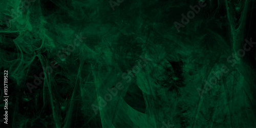 abstract cloud and vapor texture background. Black and Green smoke aquarelle smudge illustration smooth grungy smokey light green colors ink glow. green color powder explosion	