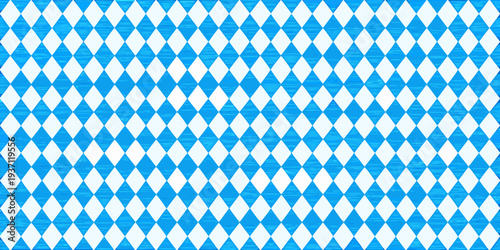 A repeating diamond pattern in shades of blue and white