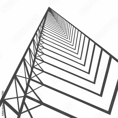 Geometric Minimalist Perspective Structure