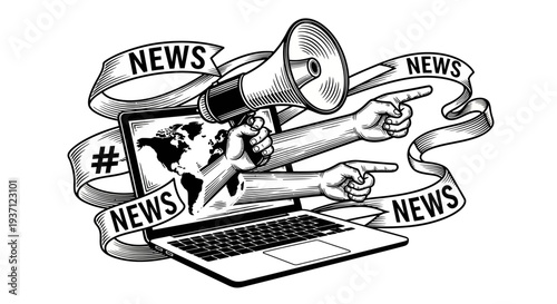 News and Information Dissemination through Digital Media.