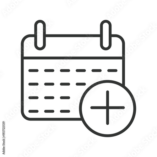 Medical calendar appointment icon in line design. calendar, medical, appointment, schedule, healthcare, clinic, reminder on white background vector. calendar editable stroke icon