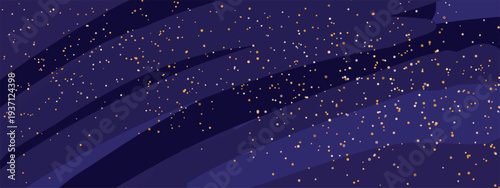 Magic abstract color shining bokeh on color background. Frame with lights and sparks glitter glowing effect. Lens flare Christmas or New Year holiday card.