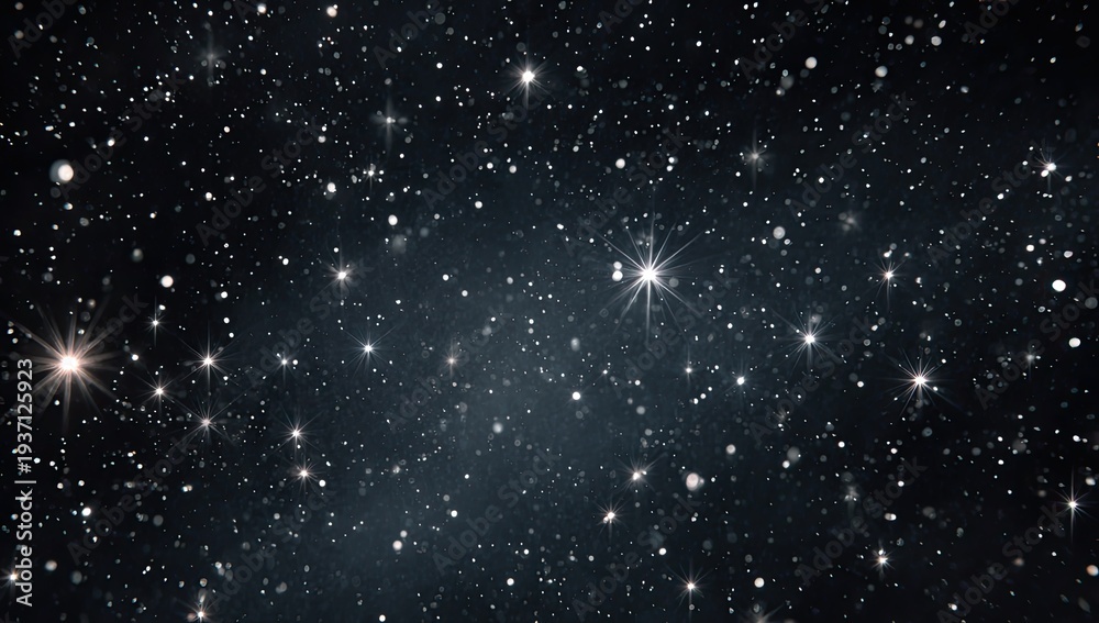 Obraz premium A deep space view showcasing countless sparkling stars of varying brightness across a dark sky