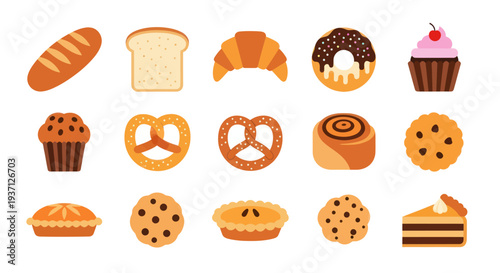 Bakery delights assortment of baked goods