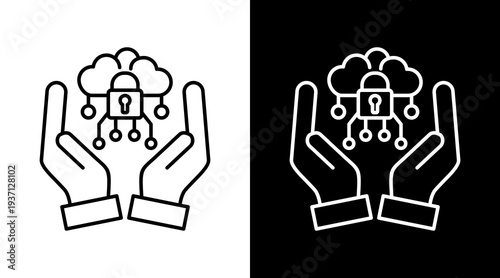 Regtech White Icon Set Design