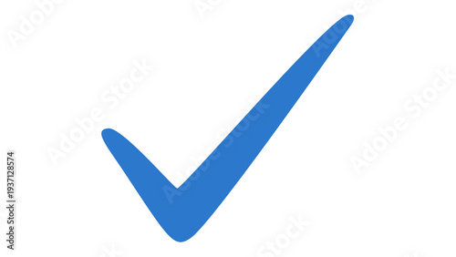 Tick mark blue ok sign right checkmark