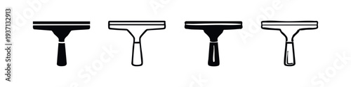 Shaving Razor Icon Set for Grooming and Hygiene
