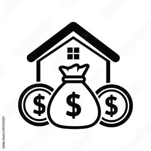 House Money Bag Coins Finance Investment