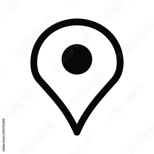 Bilde på lerret Location Pin Marker Map Point Commercial Icon